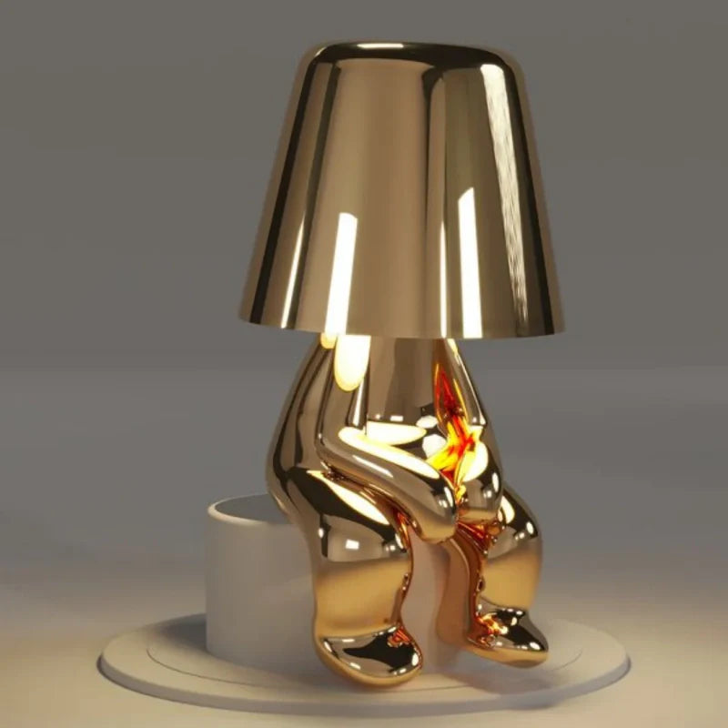 Dimmable Table Lamp – Resin, Creative Design for a Desk or Nightstand