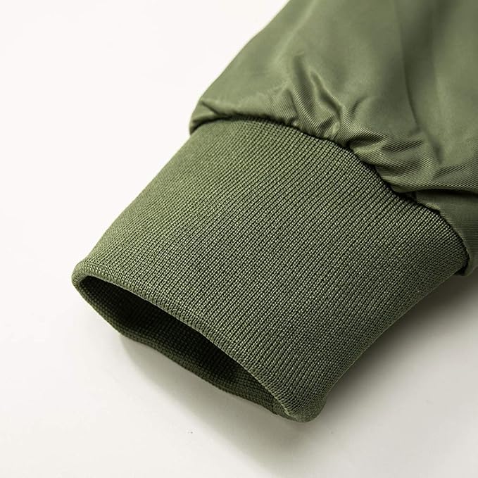 Blouson Bomber Homme Matelassé Doublé Zippé à Poches