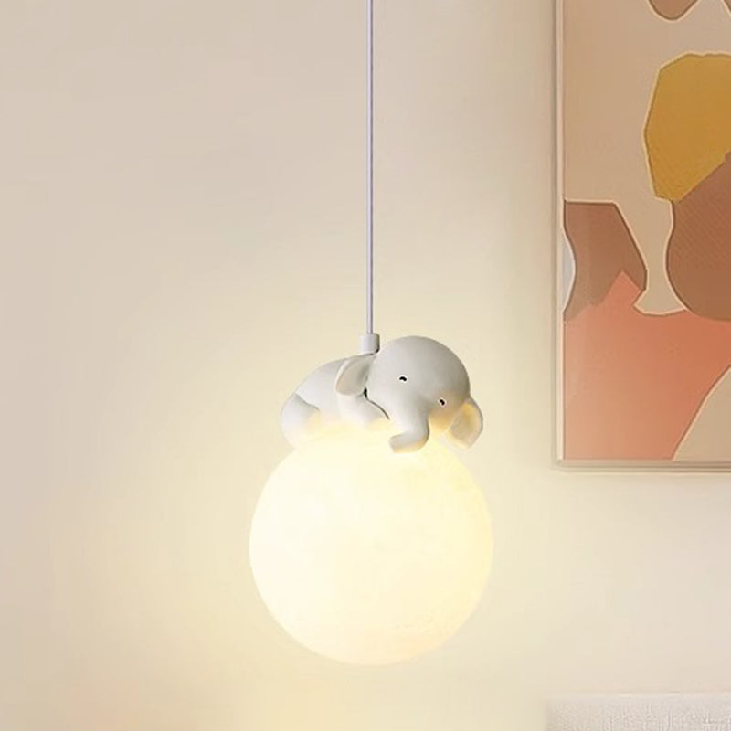 Suspension Design Cartoon Blanche - Douille G9 Minimaliste