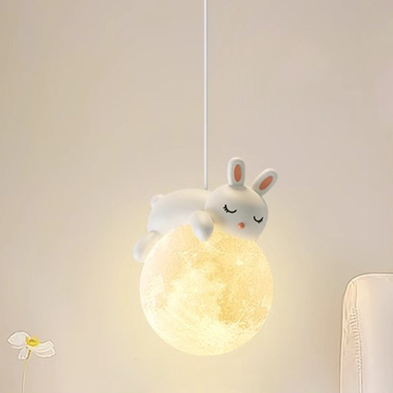 Suspension Design Cartoon Blanche - Douille G9 Minimaliste