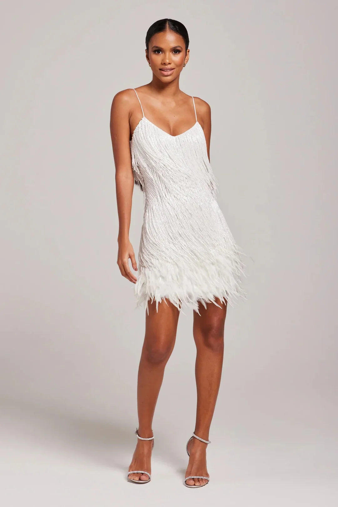 Robe Courte à Franges Femme - Mini Robe Fluide pour Soirée