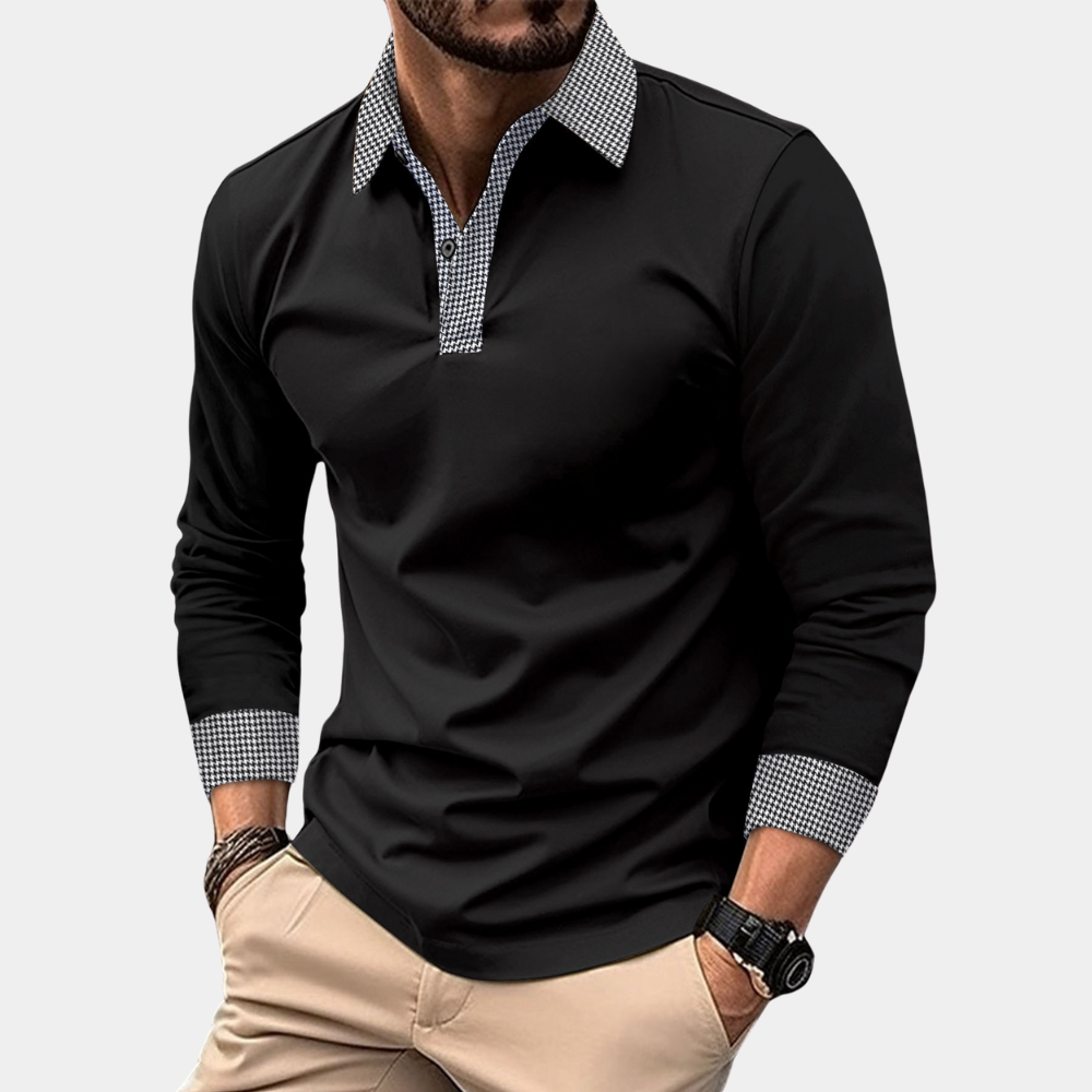Image variante pour Clément - Polo à manches longues - Décontracté - Hommes-5