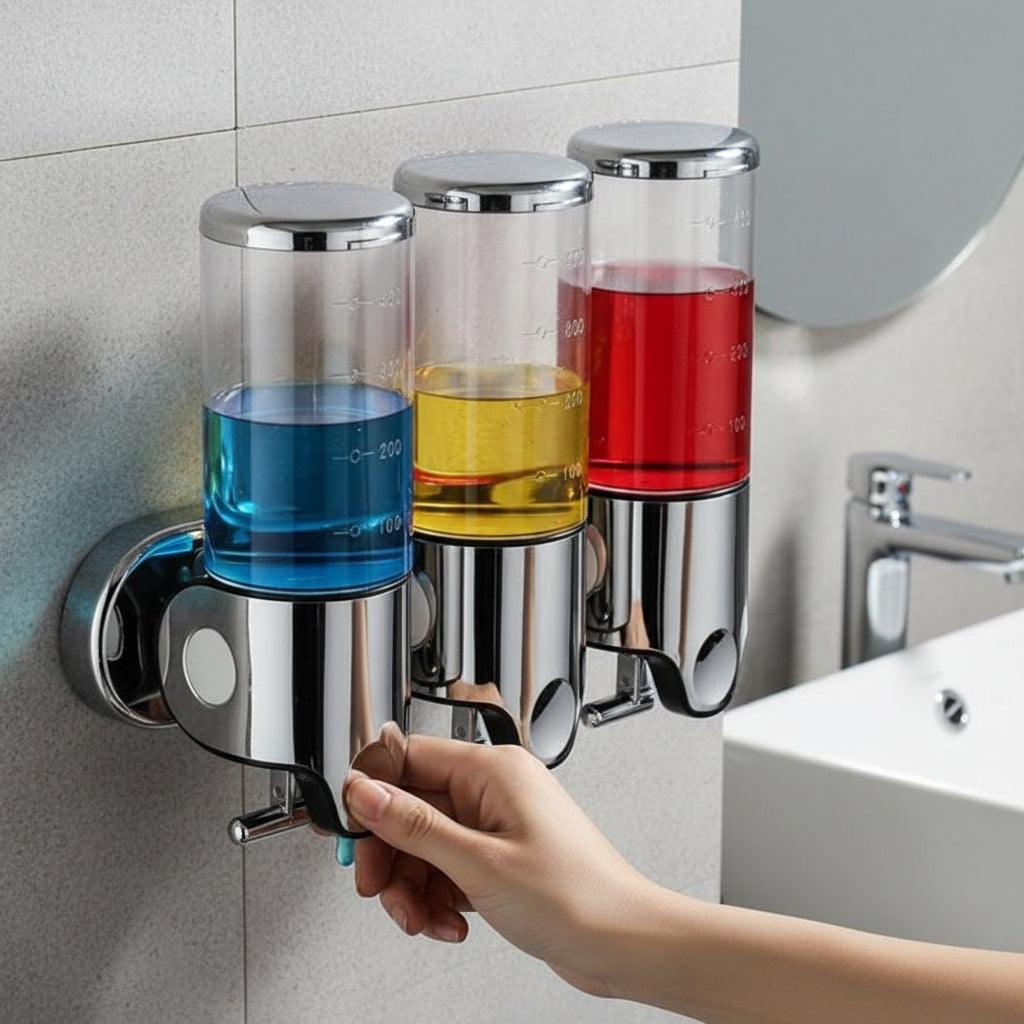 CLEANMOUNT – Hochwertiger, wandmontierter Seifenspender mit elegantem Edelstahl-Design 2