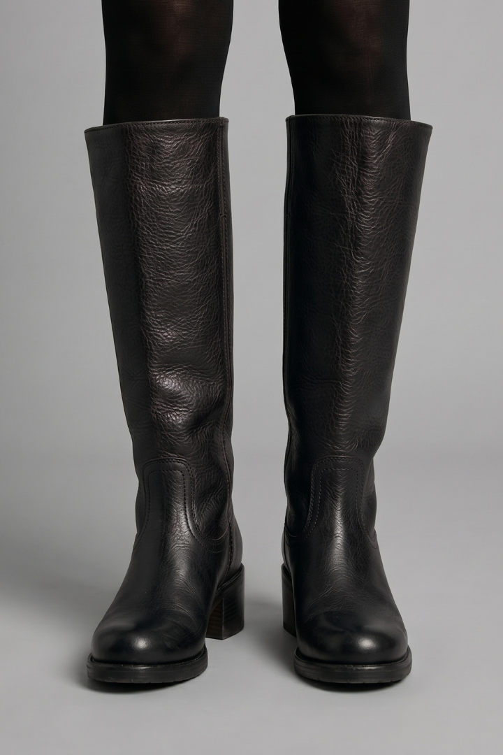 Bottes Hautes Orthopédiques Femme à Talon Bloc