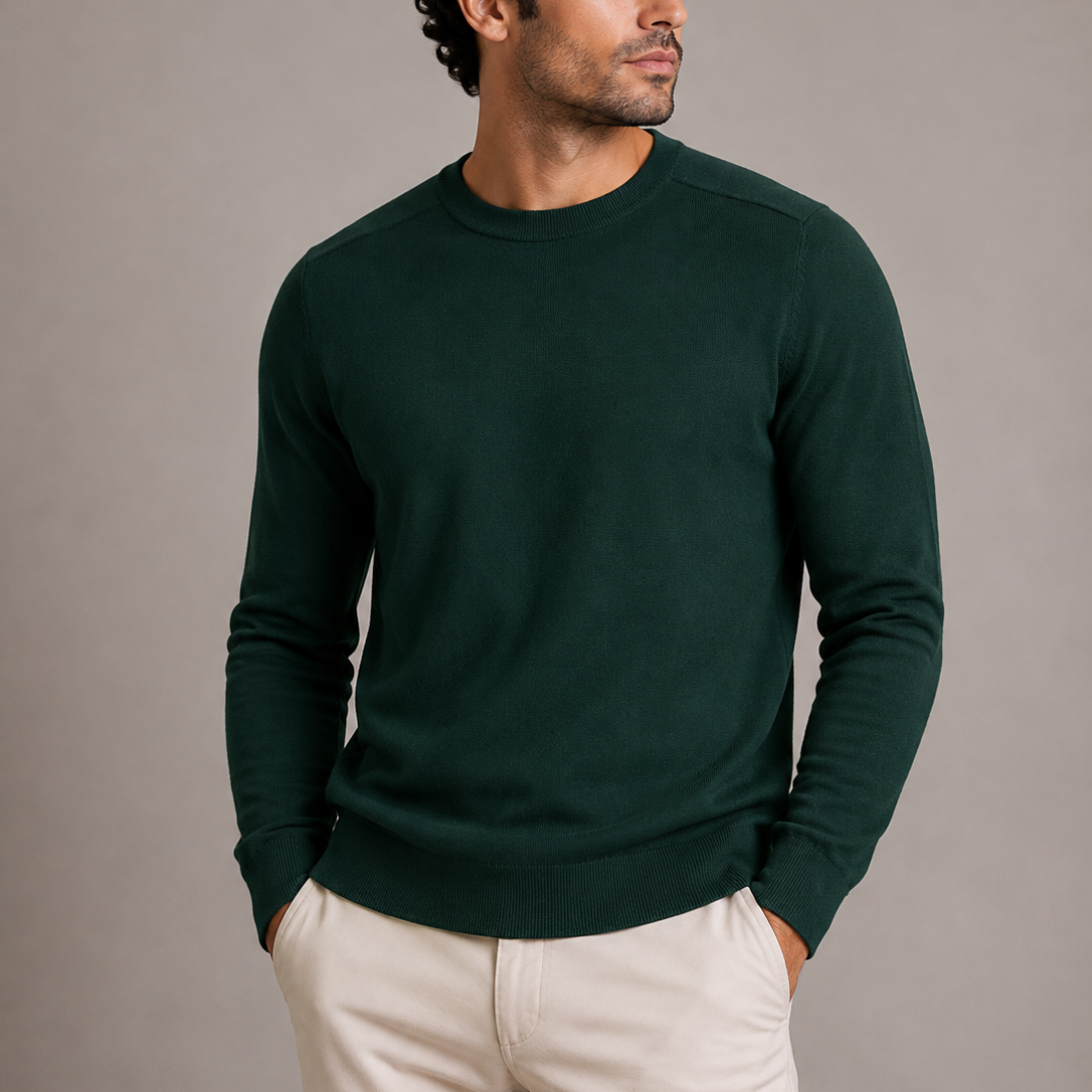 Pull Homme Col Rond Maille Fine