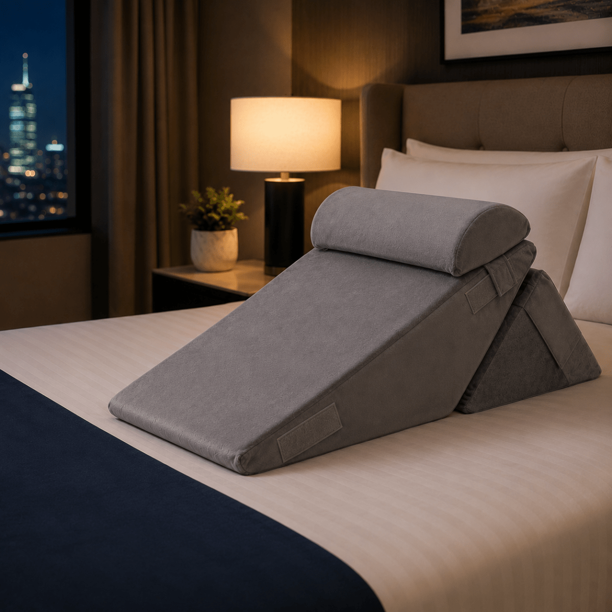 Adjustable Bed Pillow – High-Quality, Soft, and Supportive Foam for the Bedroom or Reading Nook