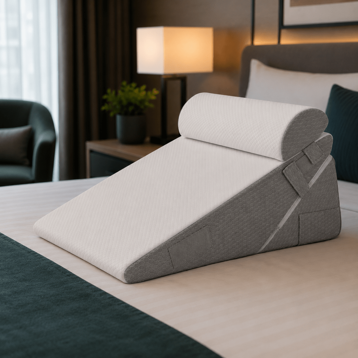 Adjustable Bed Pillow – High-Quality, Soft, and Supportive Foam for the Bedroom or Reading Nook
