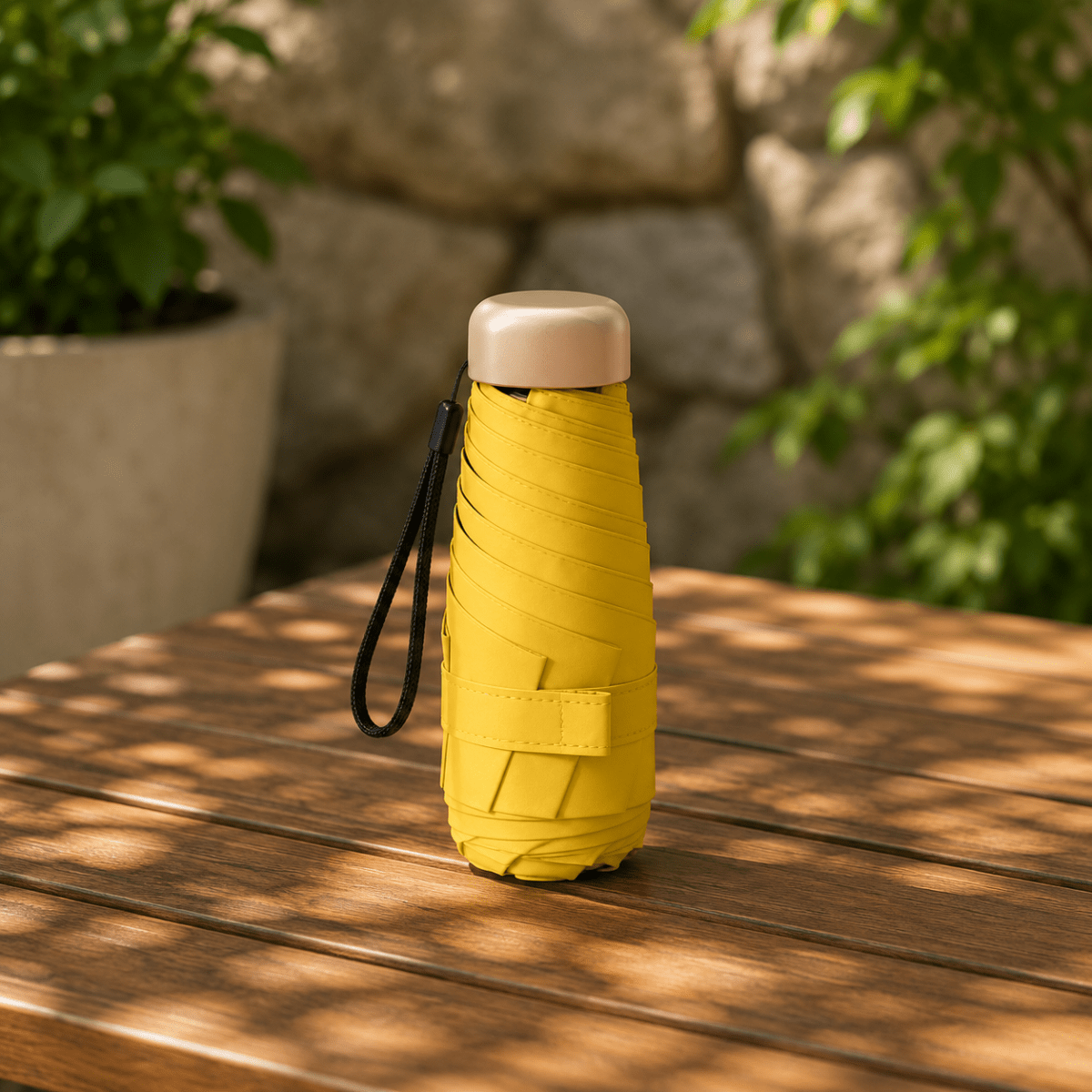 Mini paraguas – Ultraligero, diseño repelente al agua, ideal para viajar o para el uso diario