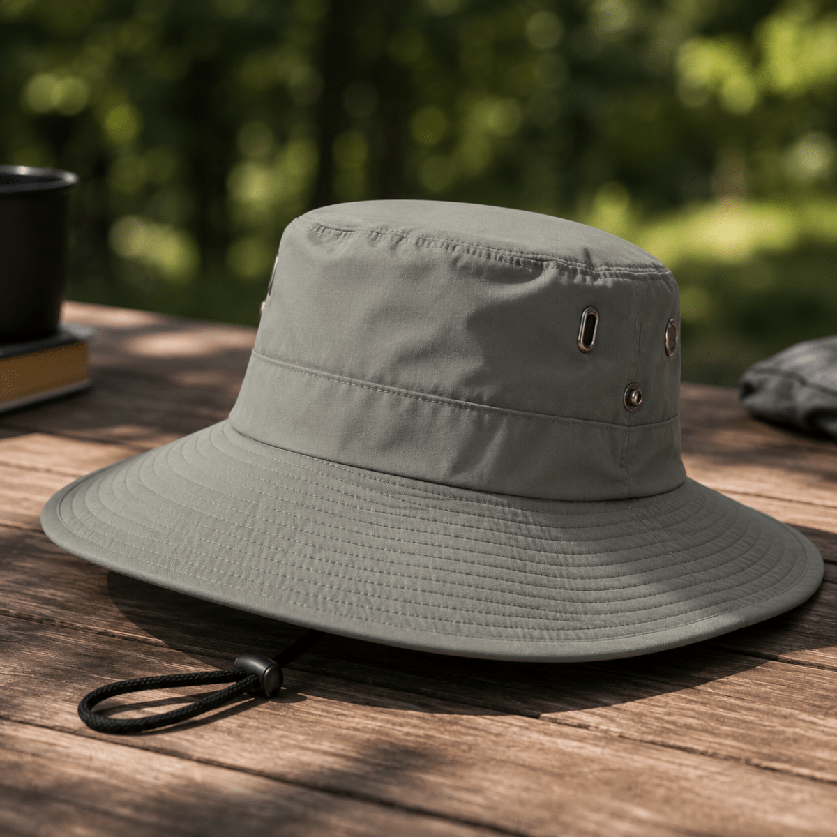 UV-Protective Adventure Hat – Lightweight, Breathable Material for Outdoor Activities Such as Hiking and Camping