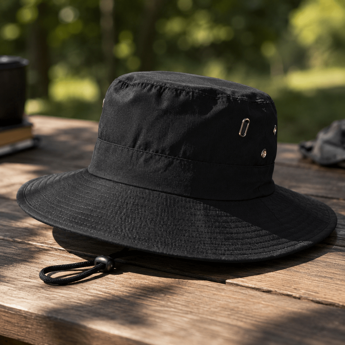 UV-Protective Adventure Hat – Lightweight, Breathable Material for Outdoor Activities Such as Hiking and Camping