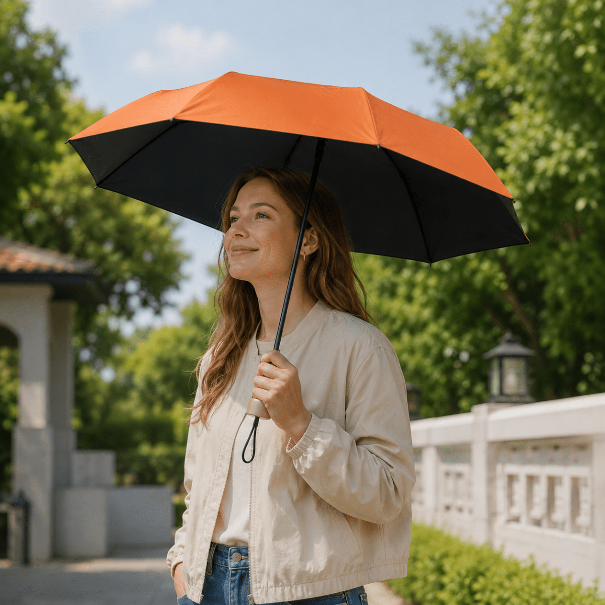 Mini paraguas – Ultraligero, diseño repelente al agua, ideal para viajar o para el uso diario