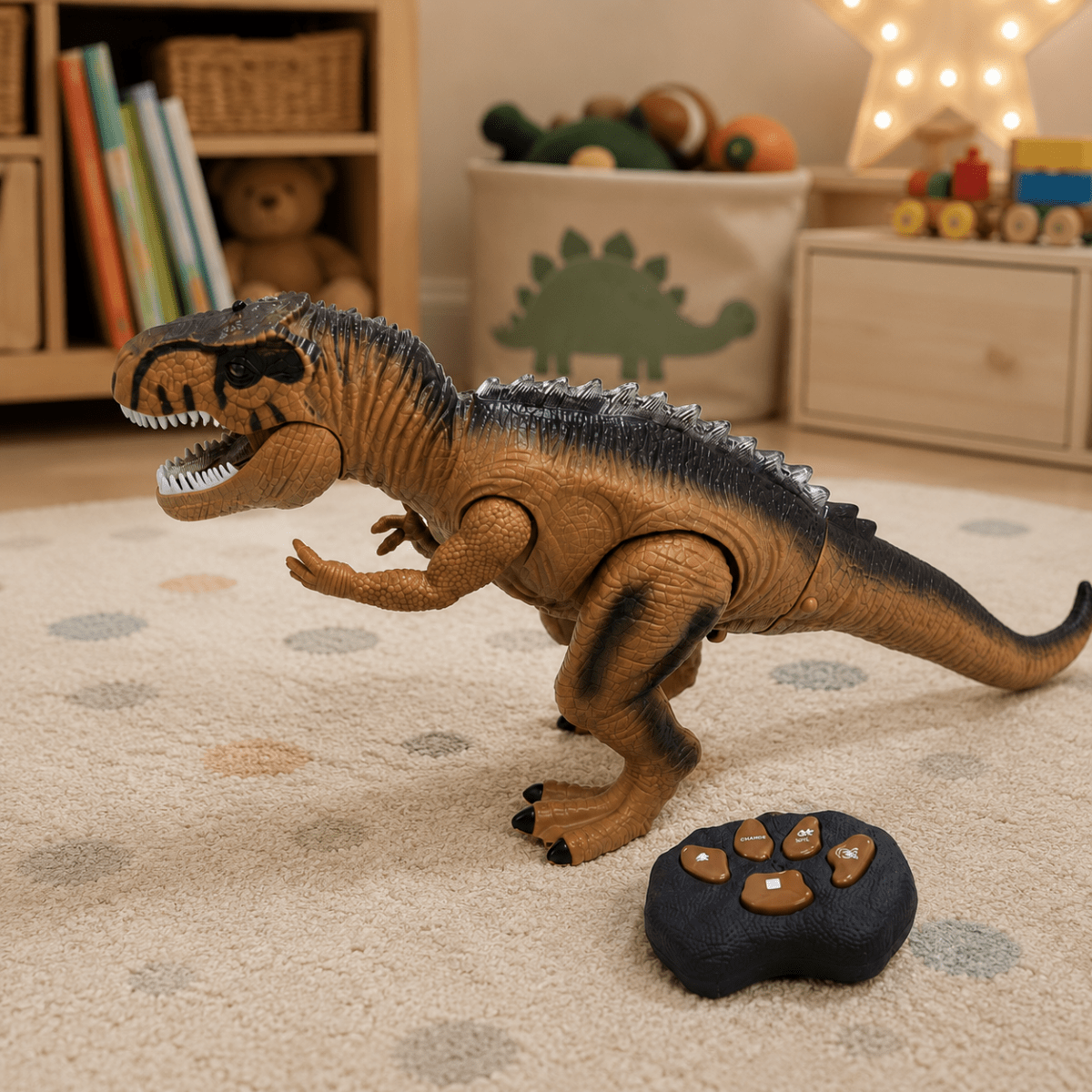 Interactive Dinosaur Toy – Green, An Adventurous Play Experience for Kids in the Playroom