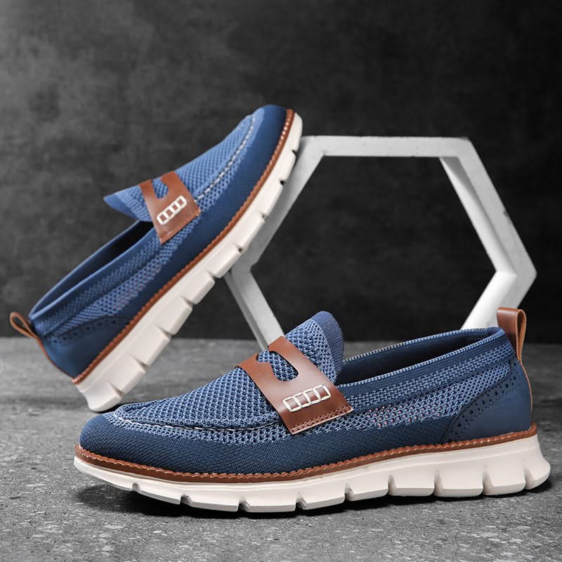 Mocassins Homme en Mesh Respirant - Semelle Confort Orthopédique