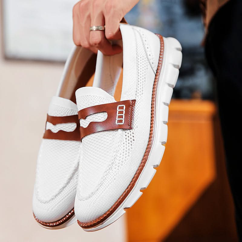 Mocassins Homme en Mesh Respirant - Semelle Confort Orthopédique
