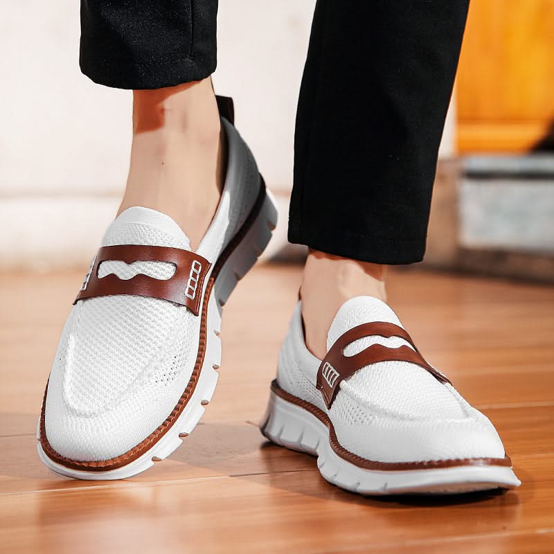 Mocassins Homme en Mesh Respirant - Semelle Confort Orthopédique