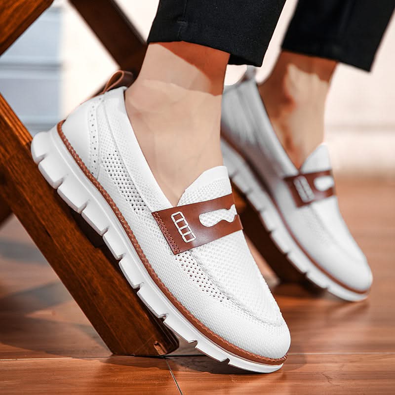 Mocassins Homme en Mesh Respirant - Semelle Confort Orthopédique