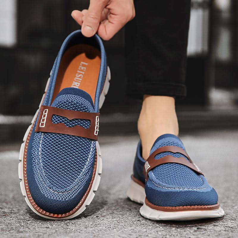 Mocassins Homme en Mesh Respirant - Semelle Confort Orthopédique