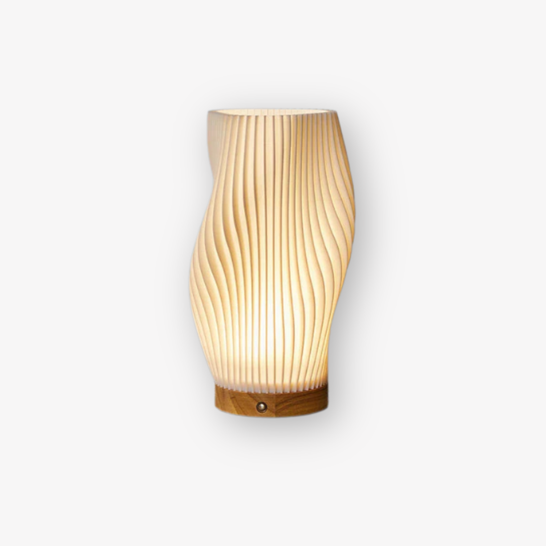 Lampe de Table LED Sculpturale Dimmable au Design Vague