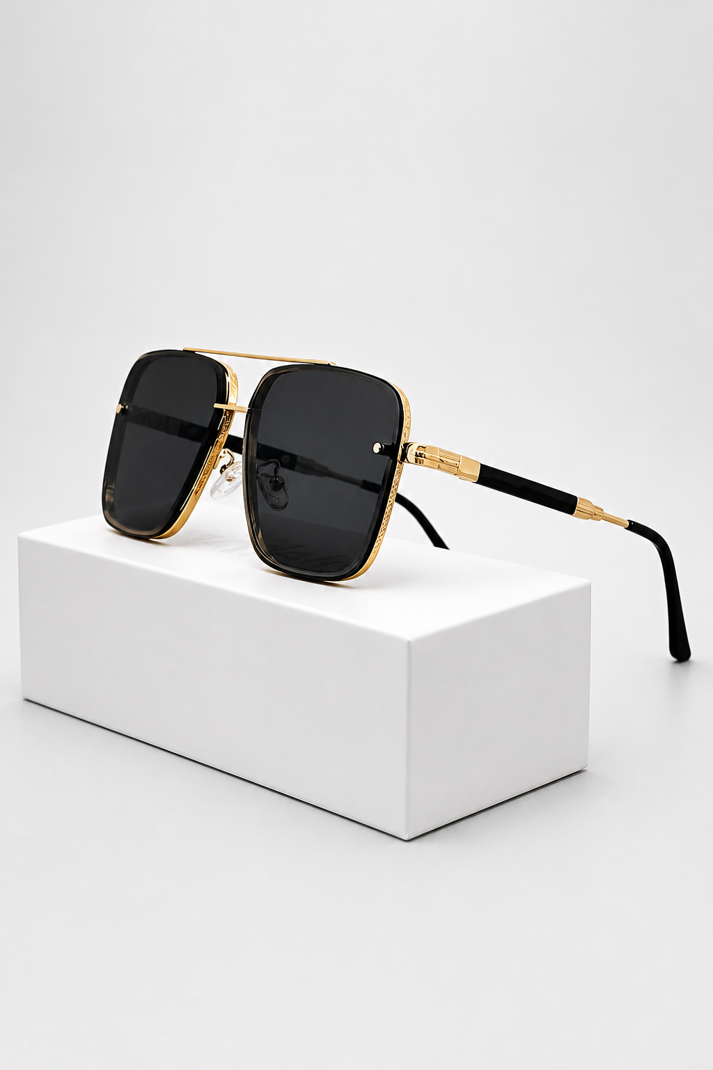 Lunettes de Soleil Aviateur Rétro Monture Dorée et Verres Dégradés UV400