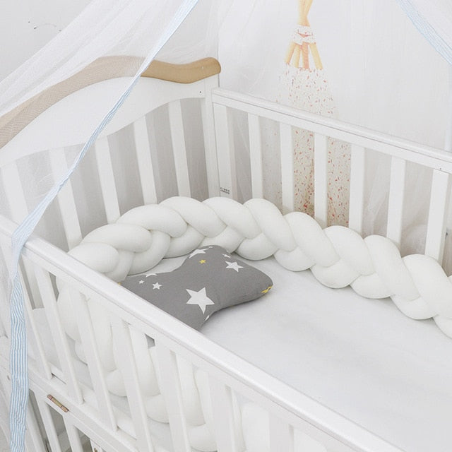 Gevlochten babykussen – Stijlvol en veilig voor pasgeborenen, verkrijgbaar in diverse kleuren en maten