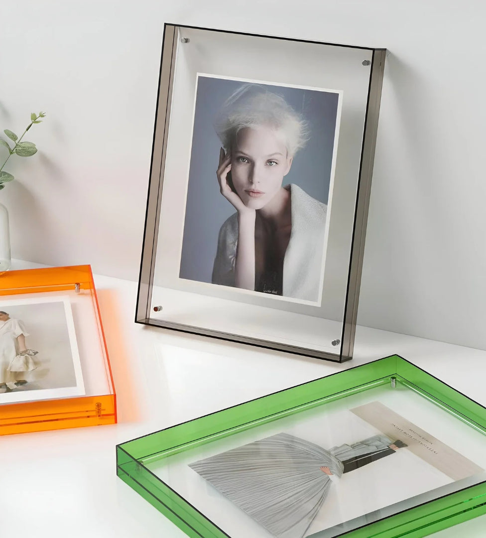 Acrylic Photo Frame – Minimalist Transparent Design for Your Desk or as Wall Decor