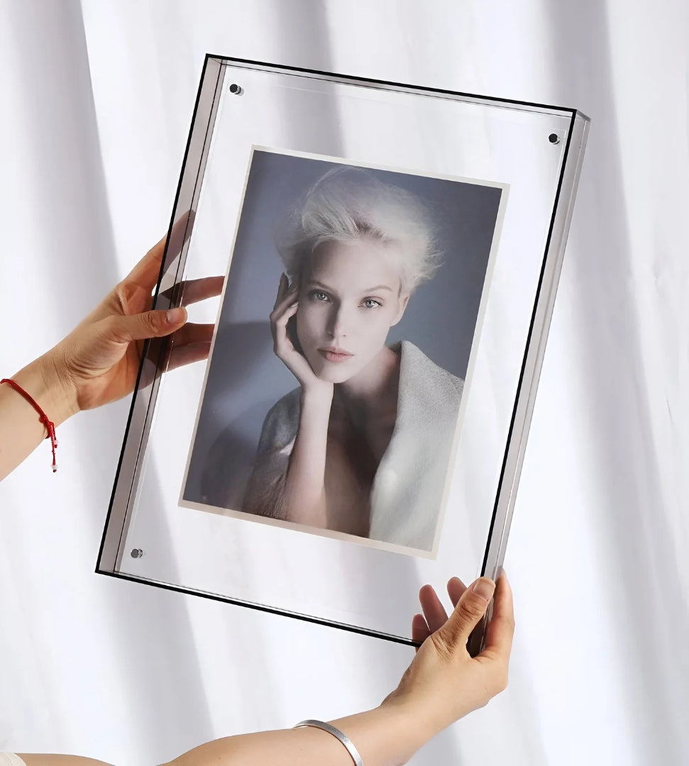 Acrylic Photo Frame – Minimalist Transparent Design for Your Desk or as Wall Decor
