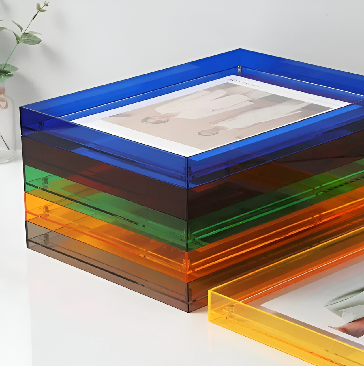 Acrylic Photo Frame – Minimalist Transparent Design for Your Desk or as Wall Decor