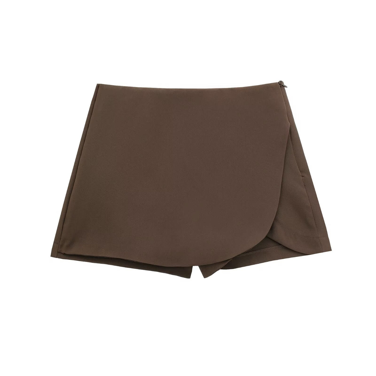 Jupe-Short Femme Portefeuille à Taille Élastique