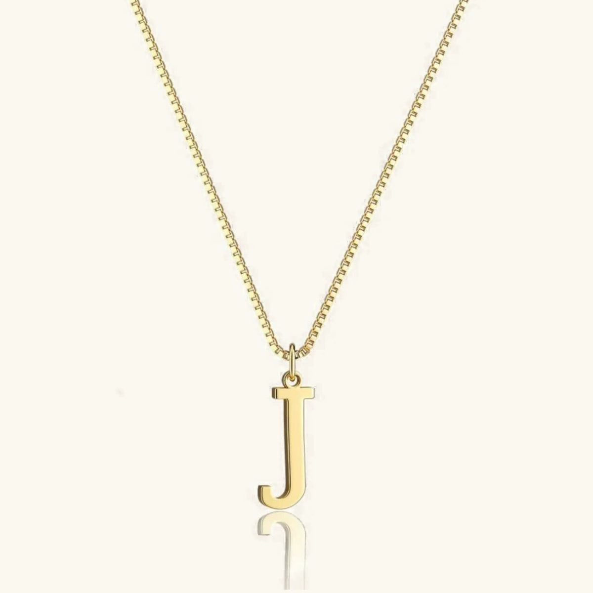 Collier Pendentif Lettre Initiale Plaqué Or