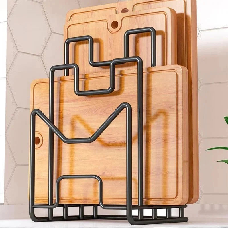 Küchen-Organizer - Mehrschichtiger Topfdeckelhalter Aus Rostfreiem Eisen 3