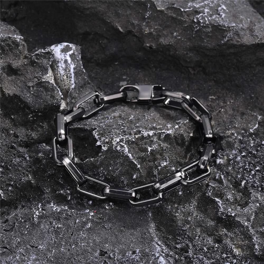 Bracelet Homme Chaîne en Acier Inoxydable