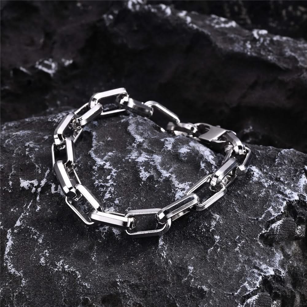 Bracelet Homme Chaîne en Acier Inoxydable
