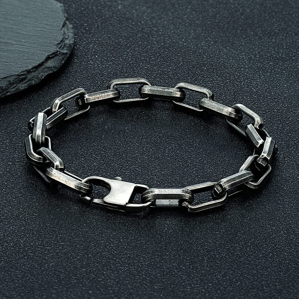 Bracelet Homme Chaîne en Acier Inoxydable