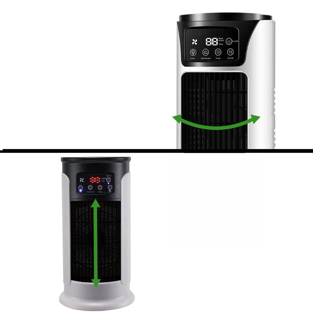 Draagbare airconditioner – Compacte 5-in-1-koeler en luchtbevochtiger voor thuis of op kantoor