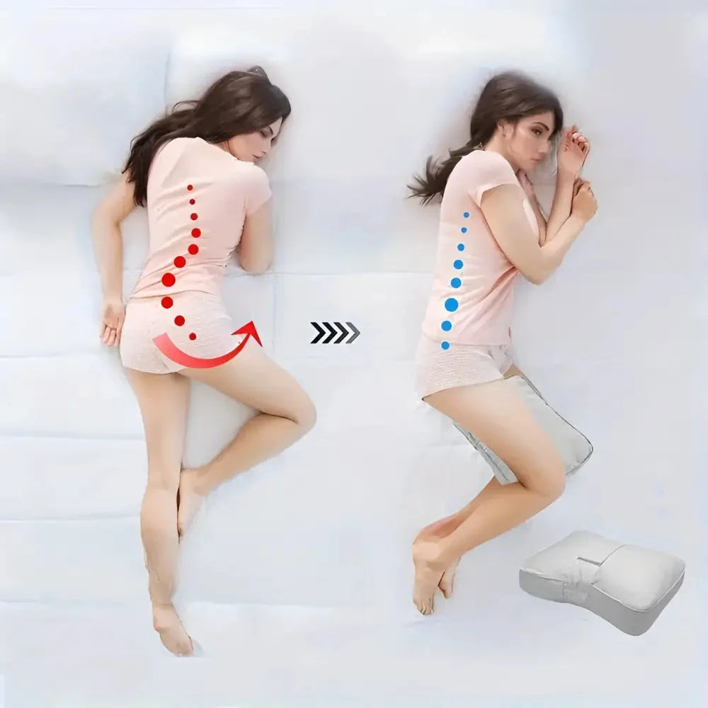 Kniekissen Memory Foam für Seitenschläfer – Durchschlafen ohne Beschwerden - Zorenza