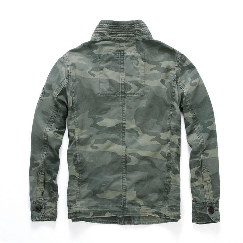 Veste Militaire Courte Homme à Motif Camouflage