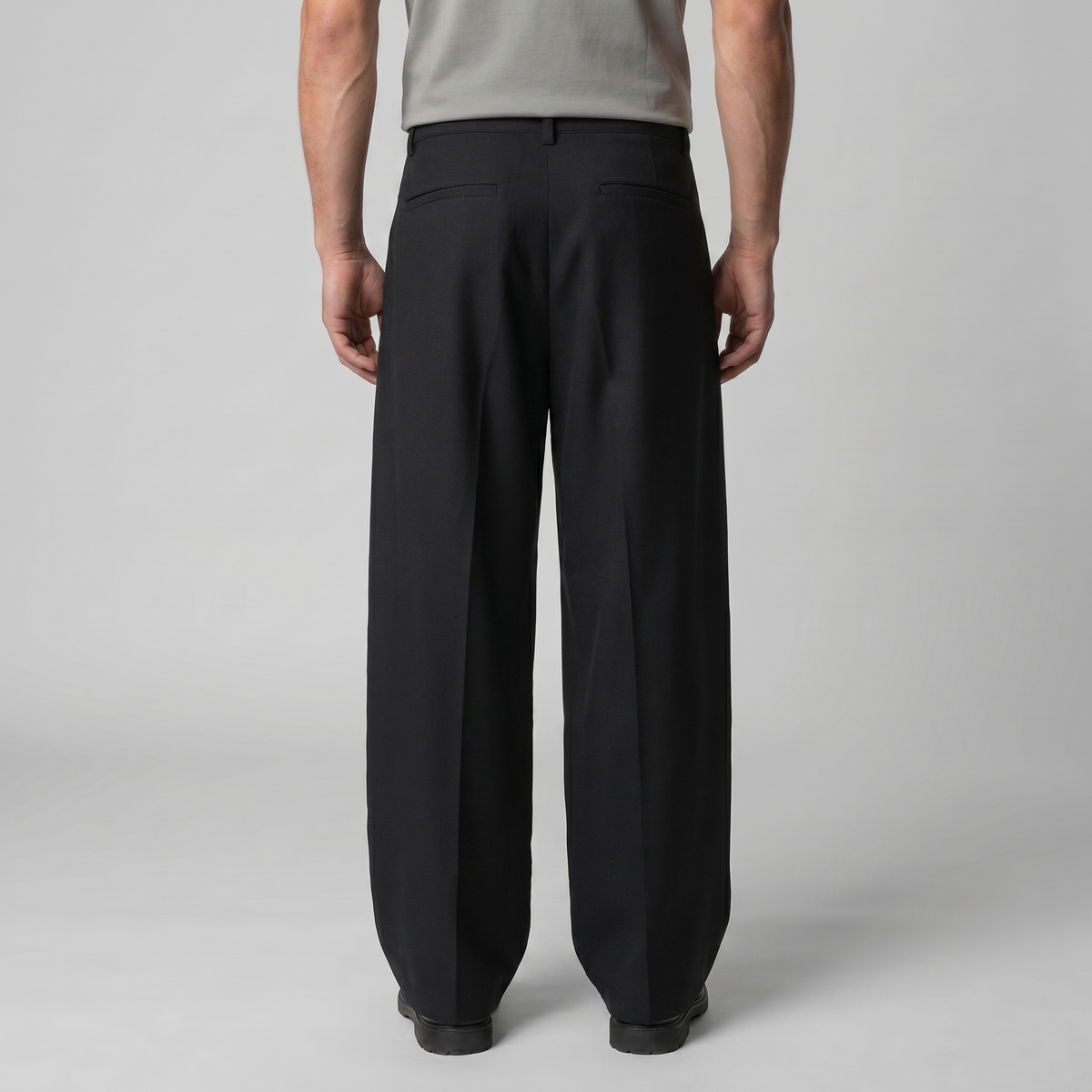 Pantalon Homme Tailleur Jambe Large à Pinces
