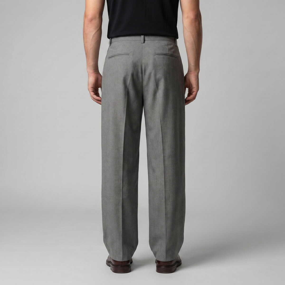 Pantalon Homme Tailleur Jambe Large à Pinces