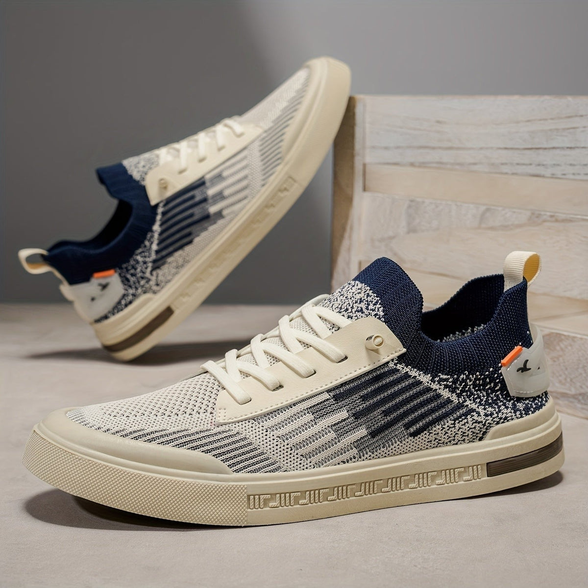 Milo knit sneakers - Beige detail