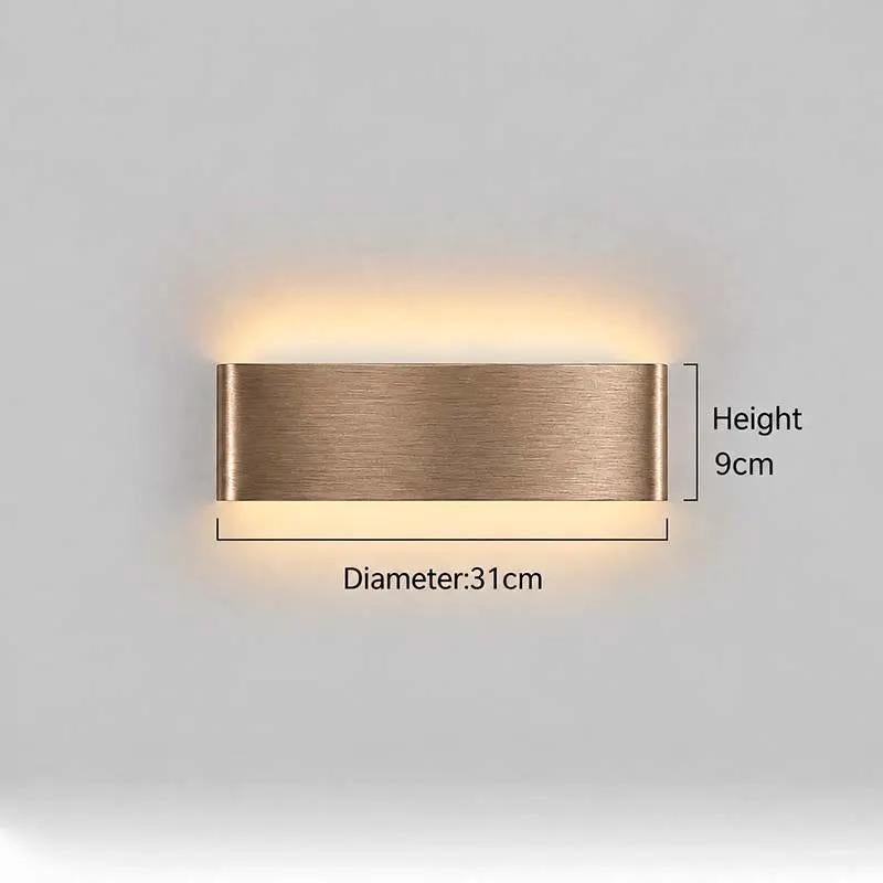 Applique Murale LED Minimaliste - Aluminium Diffusion Haut/Bas
