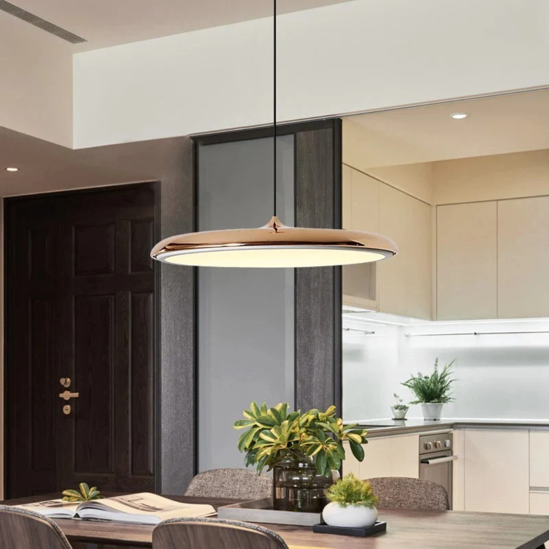 Plafonnier LED Scandinave Minimaliste - Métal et Acrylique