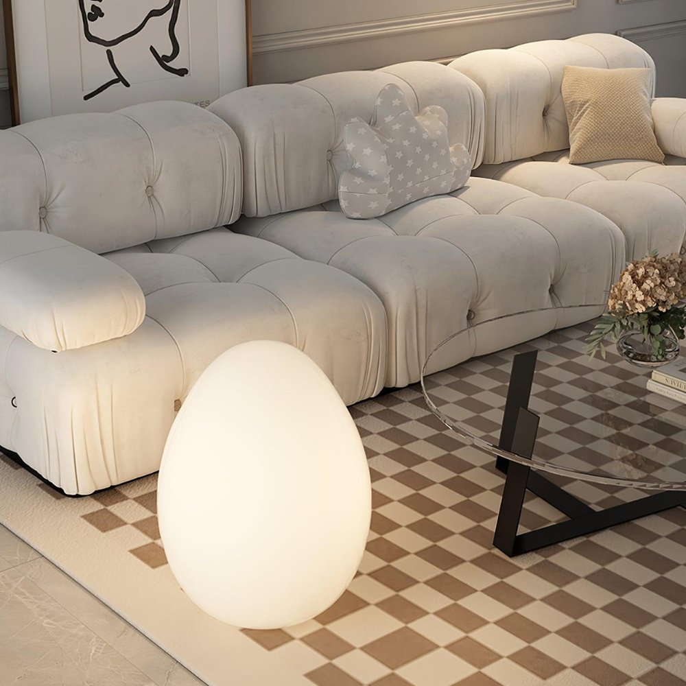 Lampadaire LED Ovale Minimaliste - Lumière d'Ambiance 3 Tons