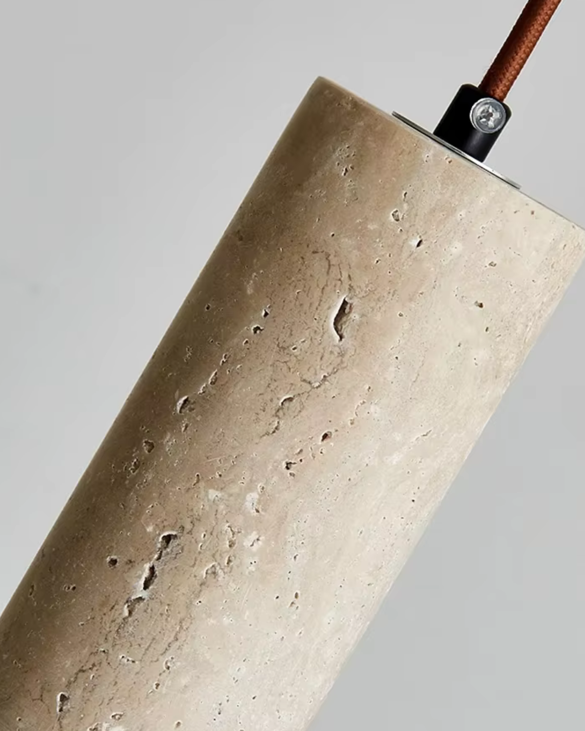 Plafonnier LED Minimaliste en Travertin