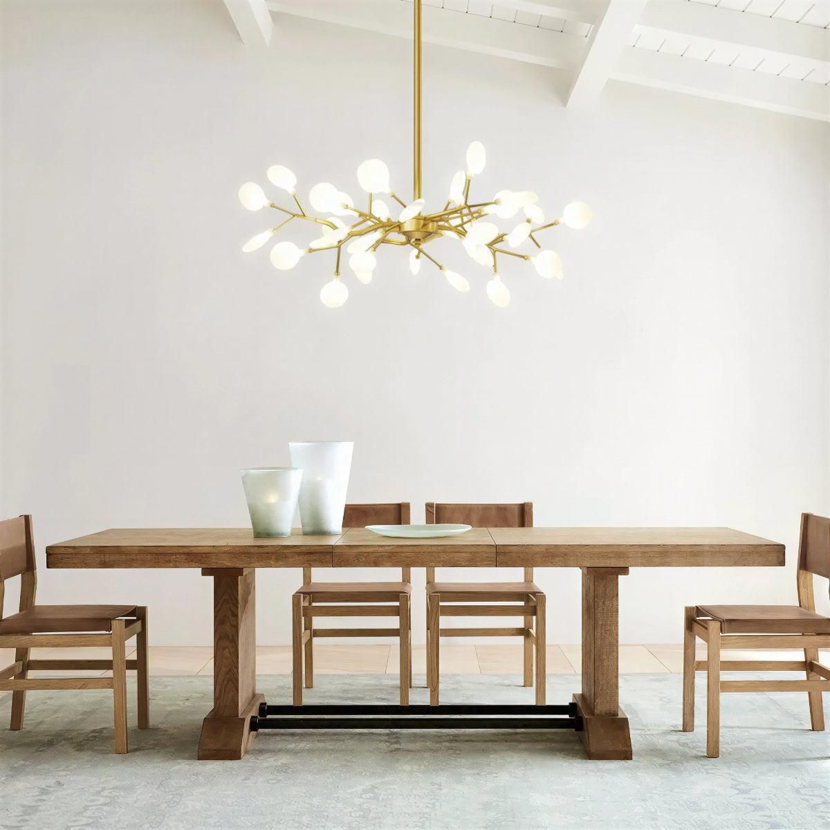 Lustre Plafonnier Multi-Têtes Style Luciole en Métal et Acrylique