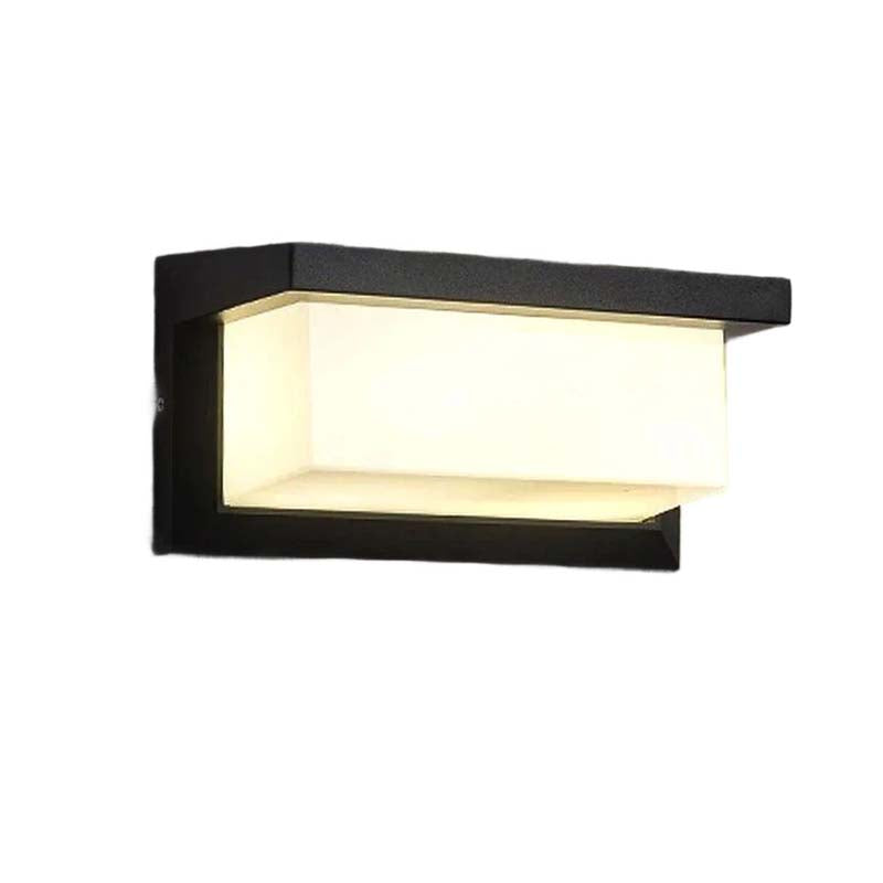 Applique Murale LED à Détecteur de Mouvement – Noire, Étanche pour Jardin, Porche et Allée