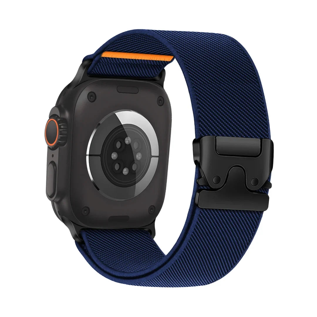 Bracelet Apple Watch en Nylon Tressé et Tissu Extensible