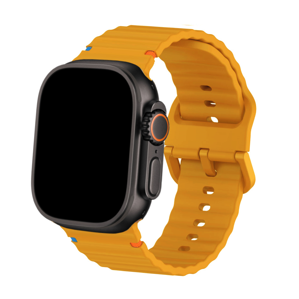 Bracelet Silicone pour Apple Watch - Design Bicolore Compatible Ultra & Series