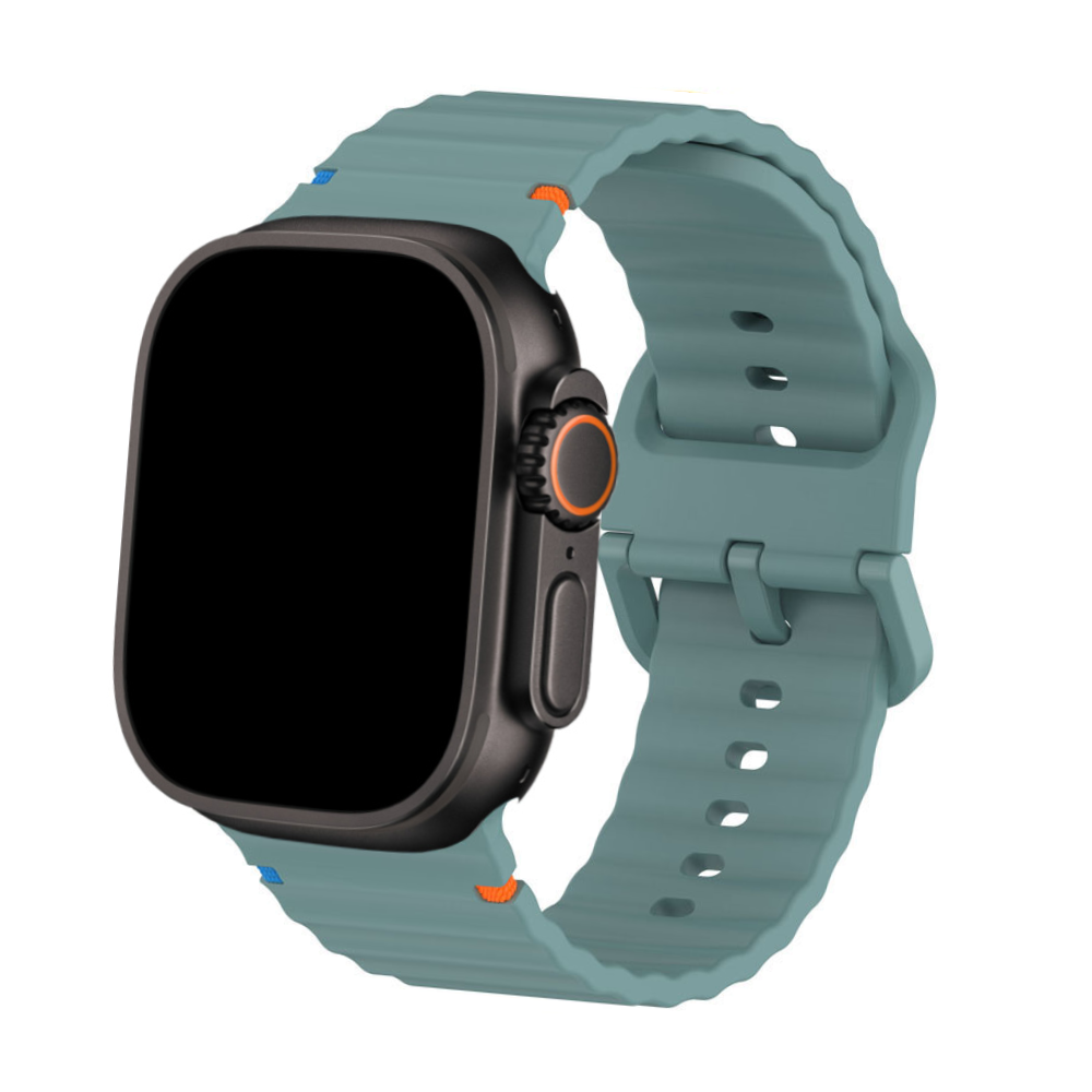 Bracelet Silicone pour Apple Watch - Design Bicolore Compatible Ultra & Series