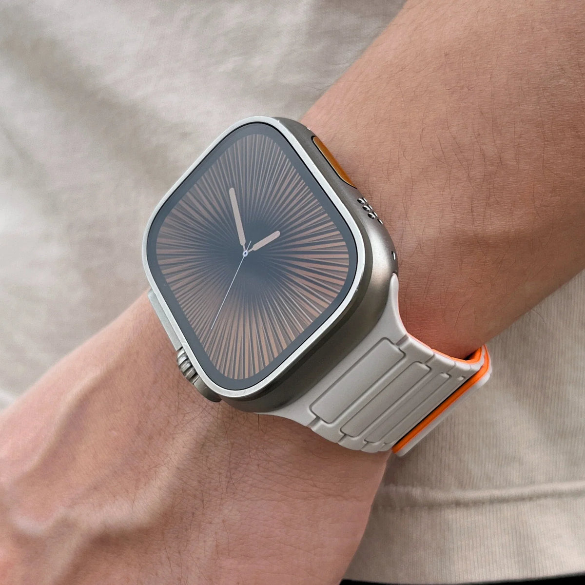 Bracelet Boucle Magnétique en Silicone pour Apple Watch