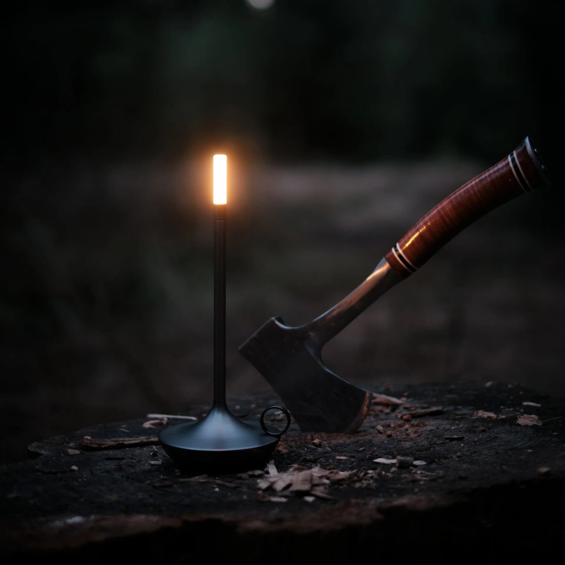 Dimmer Candle Holder – Brushed Aluminum, Scandinavian Design for Living Room or Dining Table Decor
